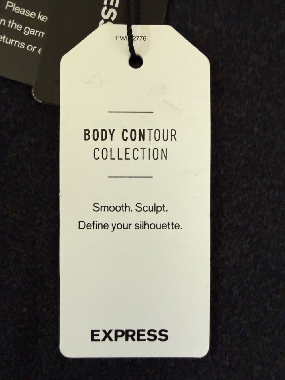 Express Black Mock Neck Bodysuit - Picture 3 of 4